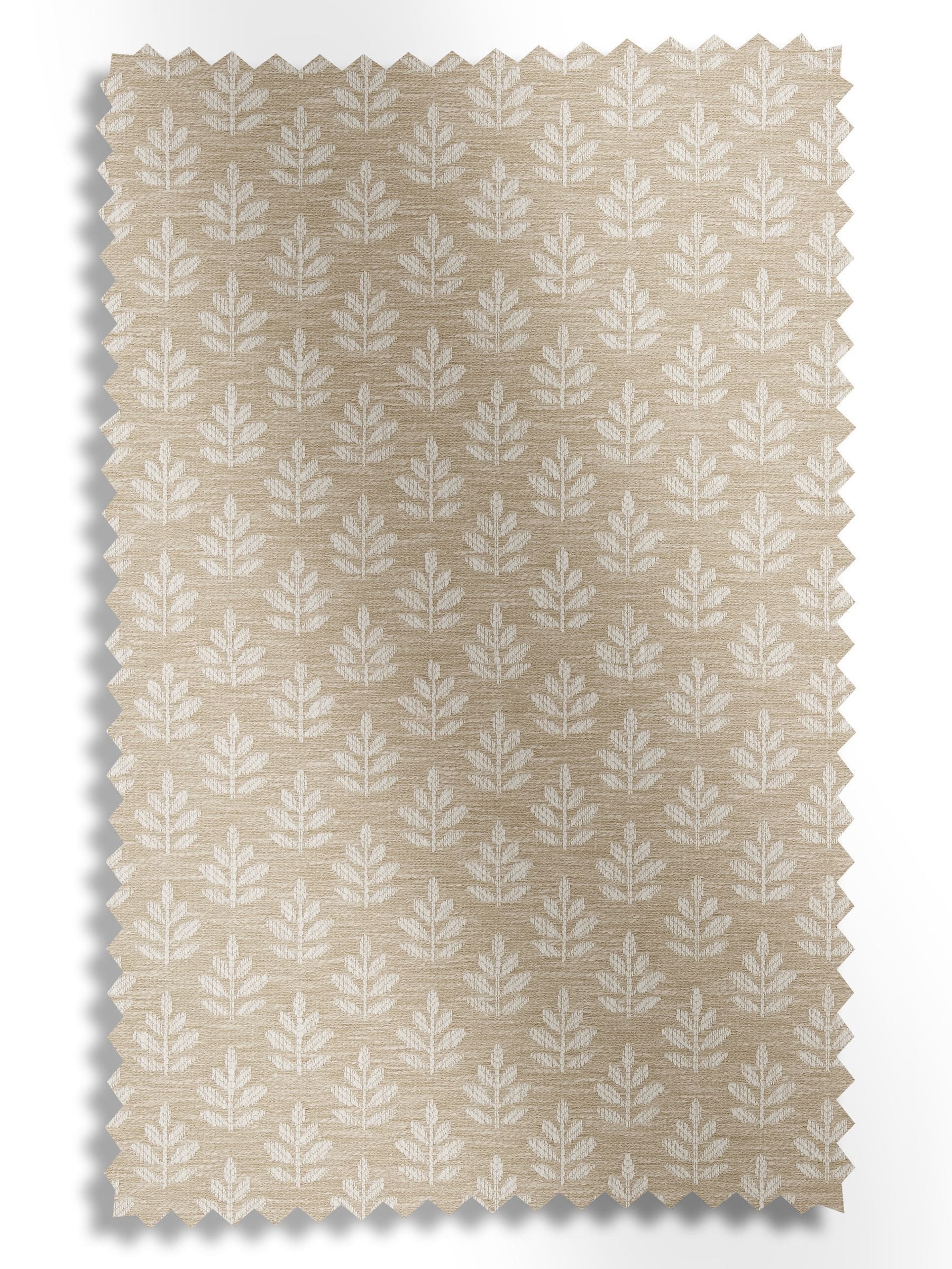 Natural Keeffe made to measure curtains floral jacquard, UK version