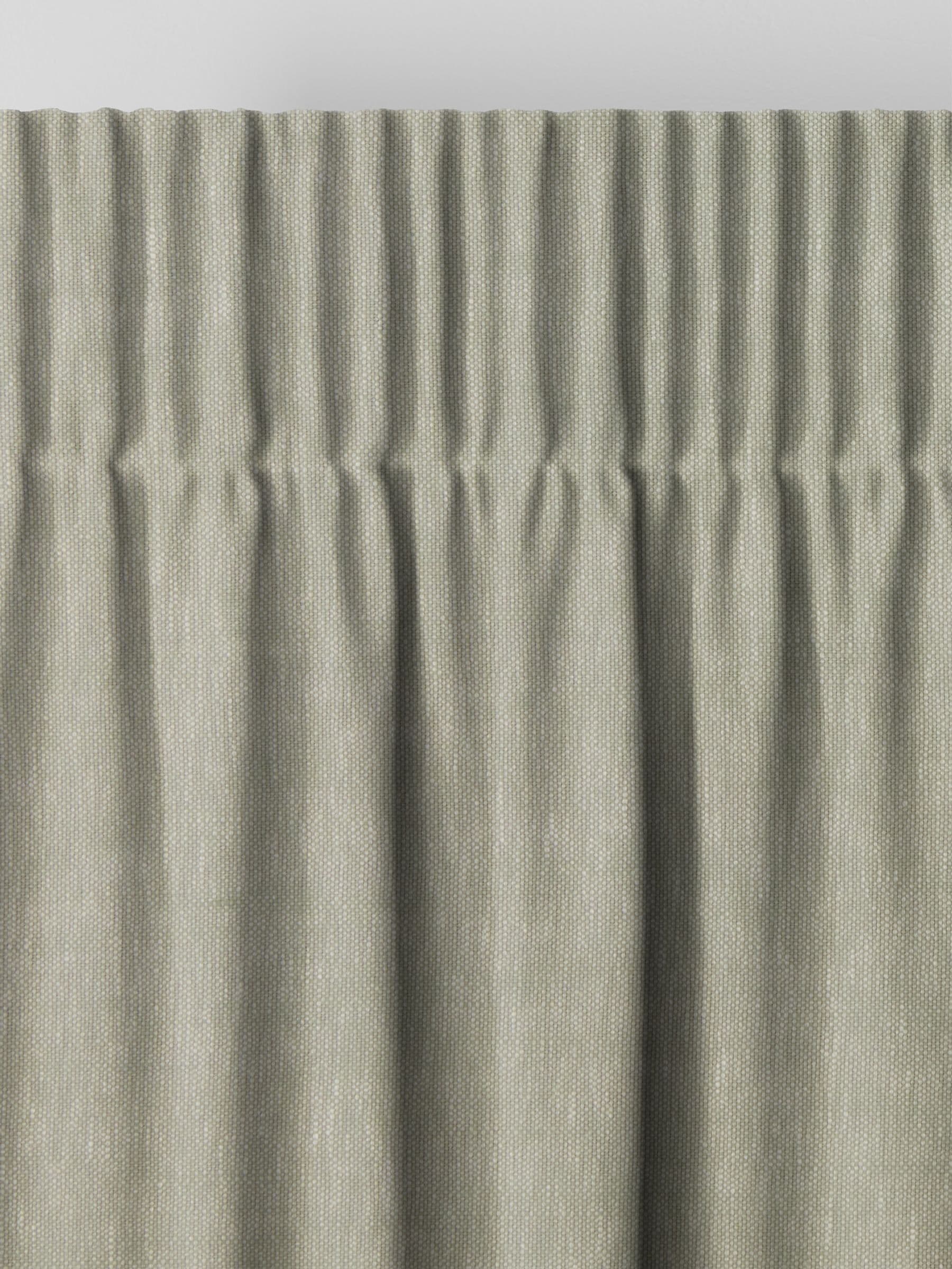 Eucalyptus Abeille curtain green plain design - British product