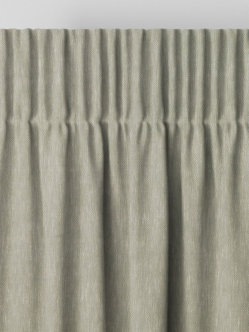 Eucalyptus Abeille curtain green plain design - British product