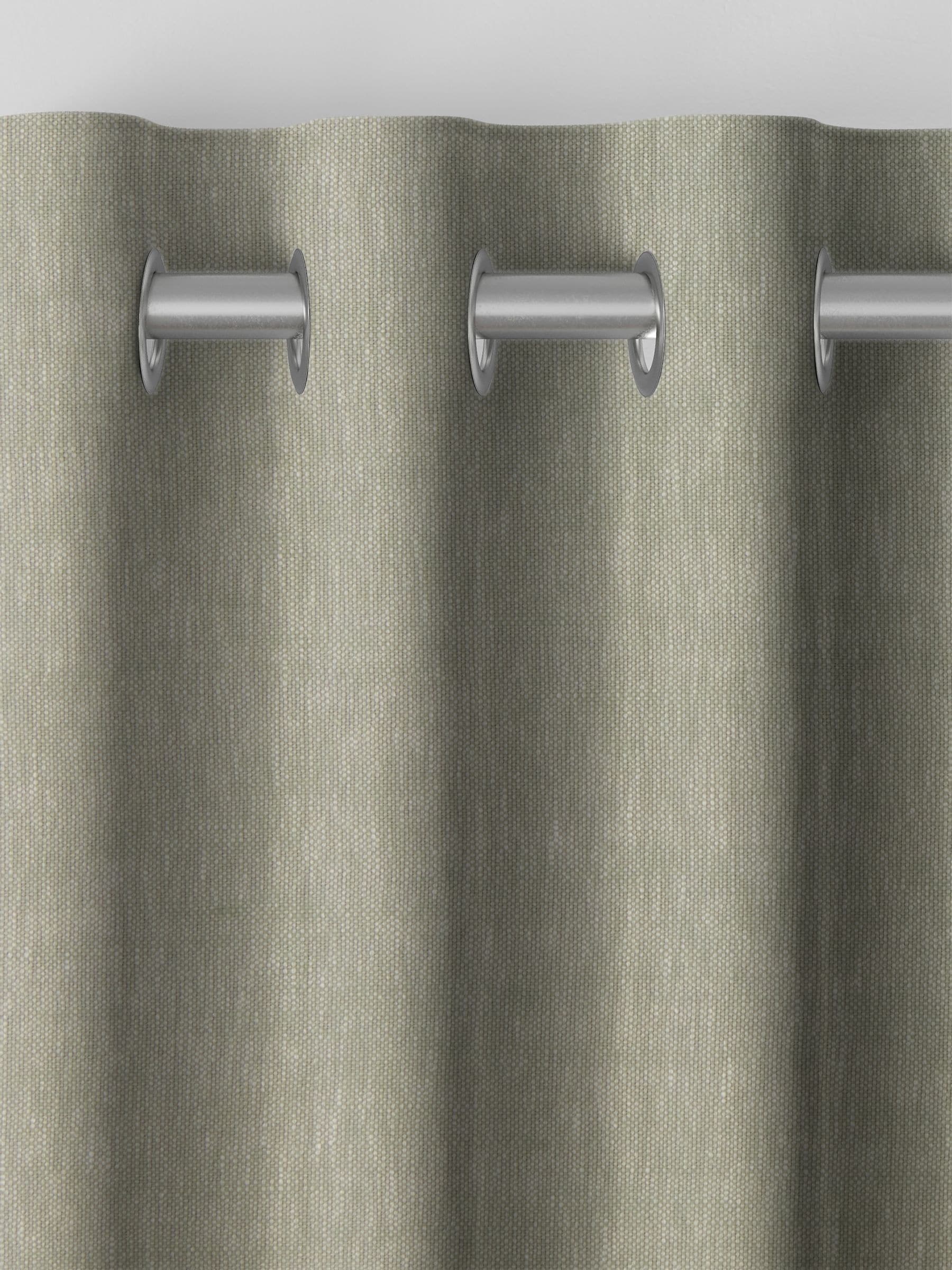 Eucalyptus Abeille curtain green plain design - British product