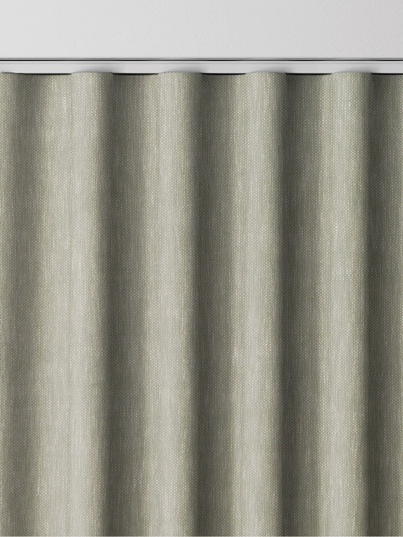 Eucalyptus Abeille curtain green plain design - British product