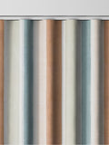 Copper Mordred orange stripe cotton linen curtains, UK version