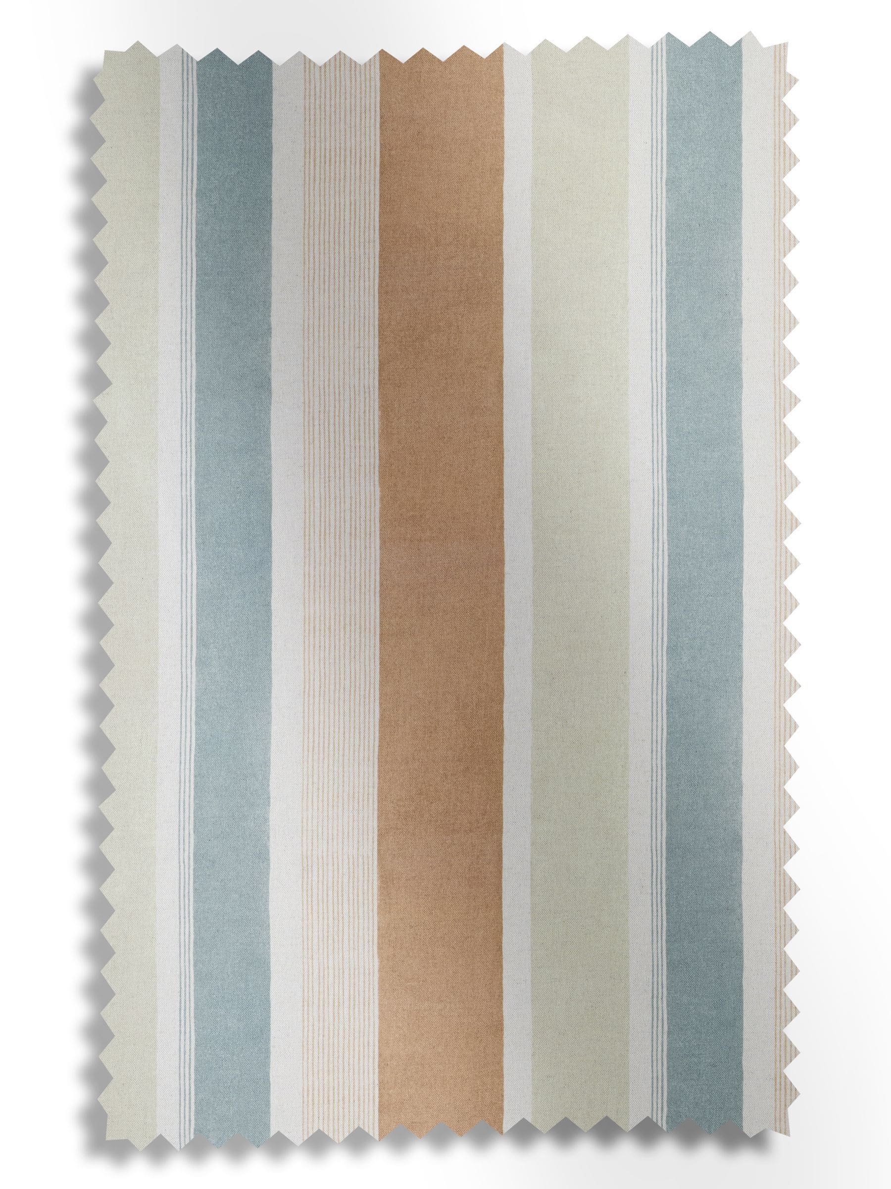 Copper Mordred orange stripe cotton linen curtains, UK version