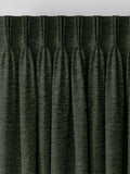 Green boucle made to measure curtains (British brand)