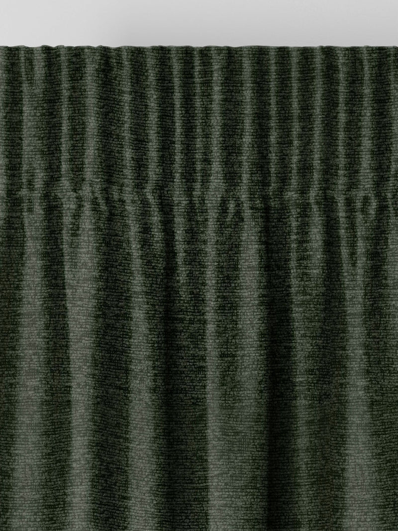 Green boucle made to measure curtains (British brand)
