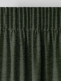 Green boucle made to measure curtains (British brand)