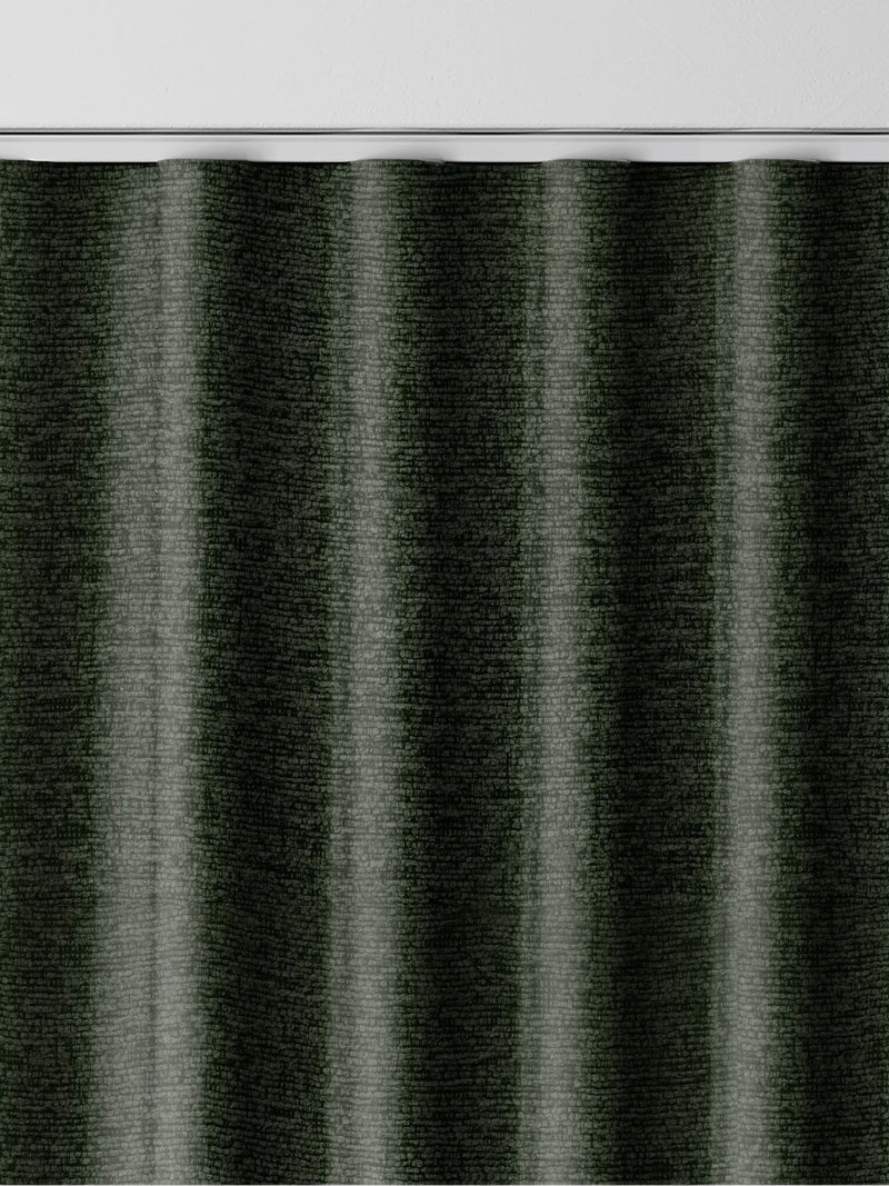Green boucle made to measure curtains (British brand)