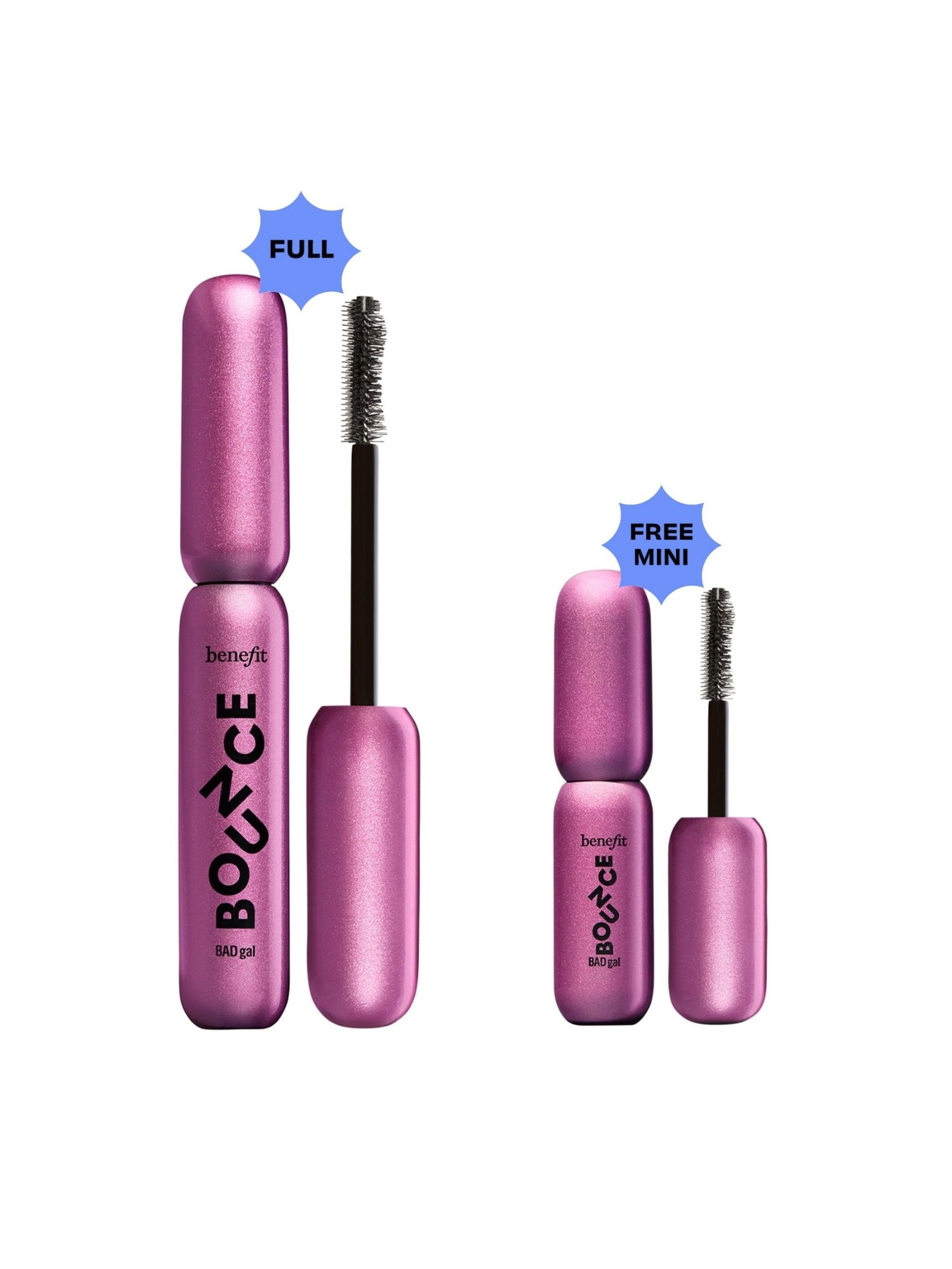Benefit Badgal Bounce mascara set full-size mini, imported from the UK