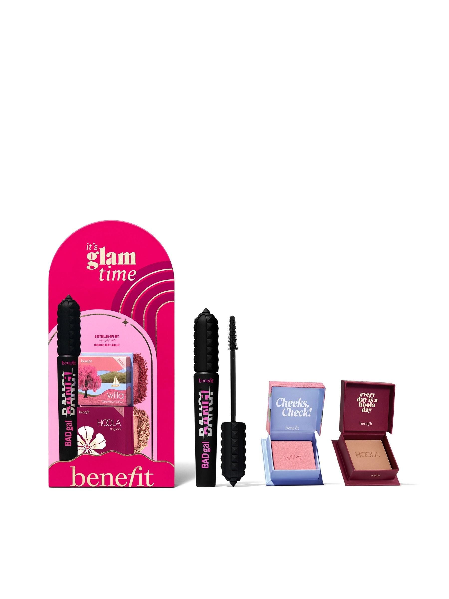 Benefit Glam Time gift set full-size mascara mini blush bronzer, UK version