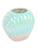 Something Different vase blue iridescent shell 14cm, imported from the UK