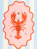 Something Different pink striped lobster ceramic trinket dish 11.5cm (British brand)