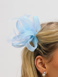 Jon Richard sky blue small clip fascinator, imported from the UK