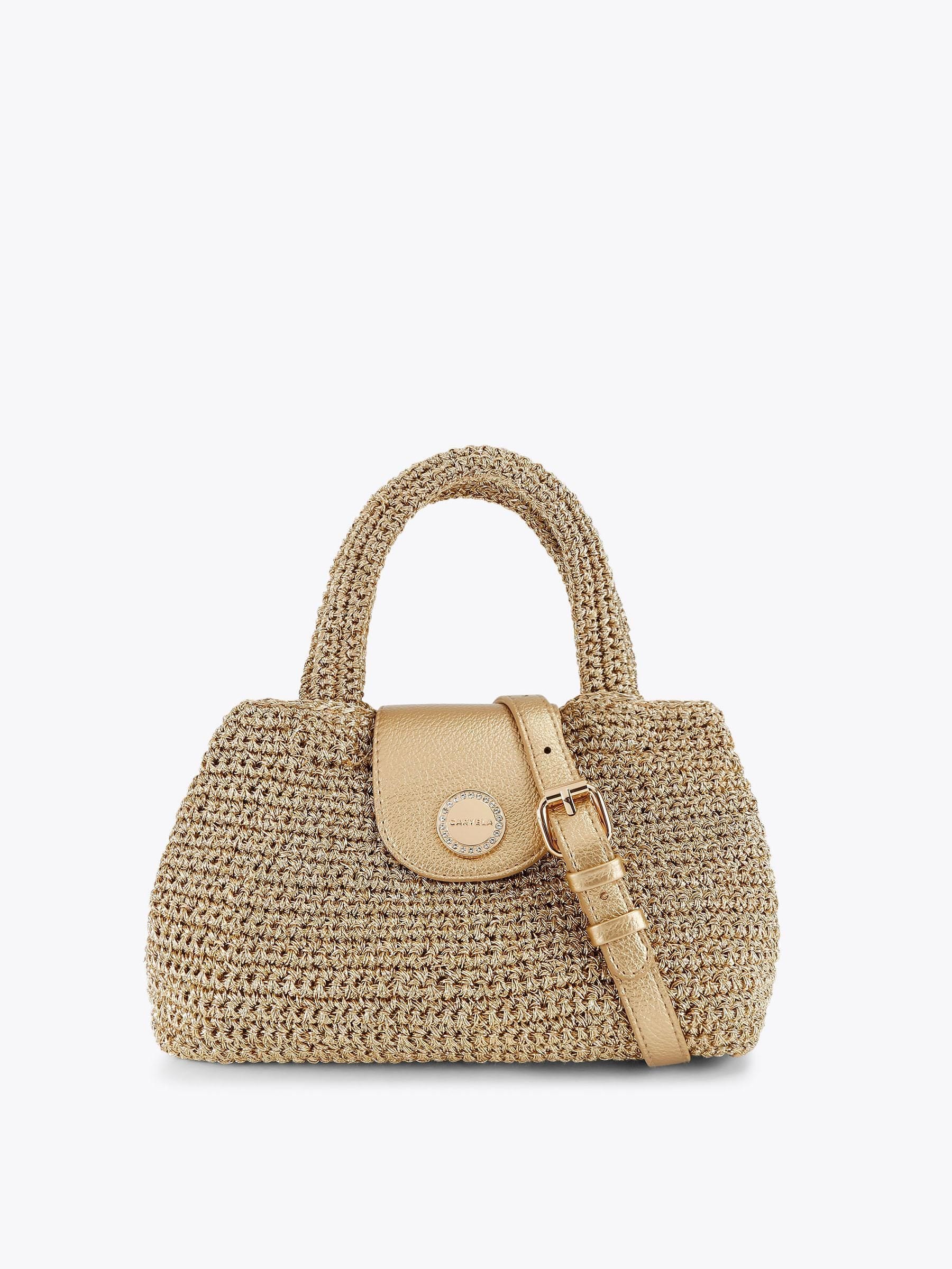 Carvela Gold Cheska Top Handle Bag