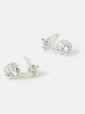 Accessorize sterling silver crystal drop earrings - British product