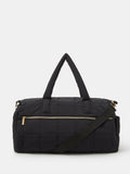 Accessorize black quilted weekender bag (British brand)