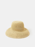 Accessorize Natural Diamante Straw Bucket Hat (British brand)
