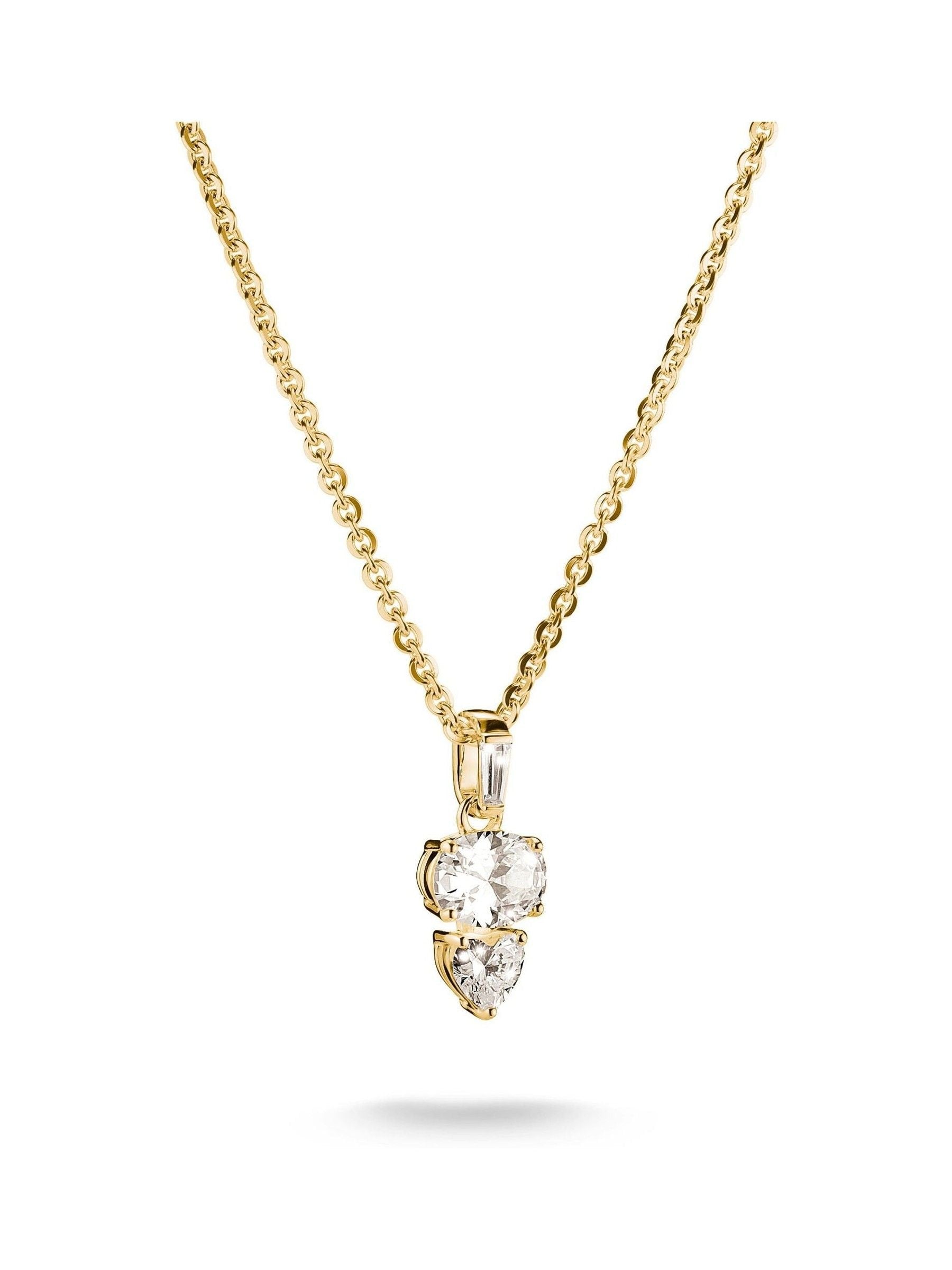 Thomas Sabo gold-plated zirconia necklace, UK version