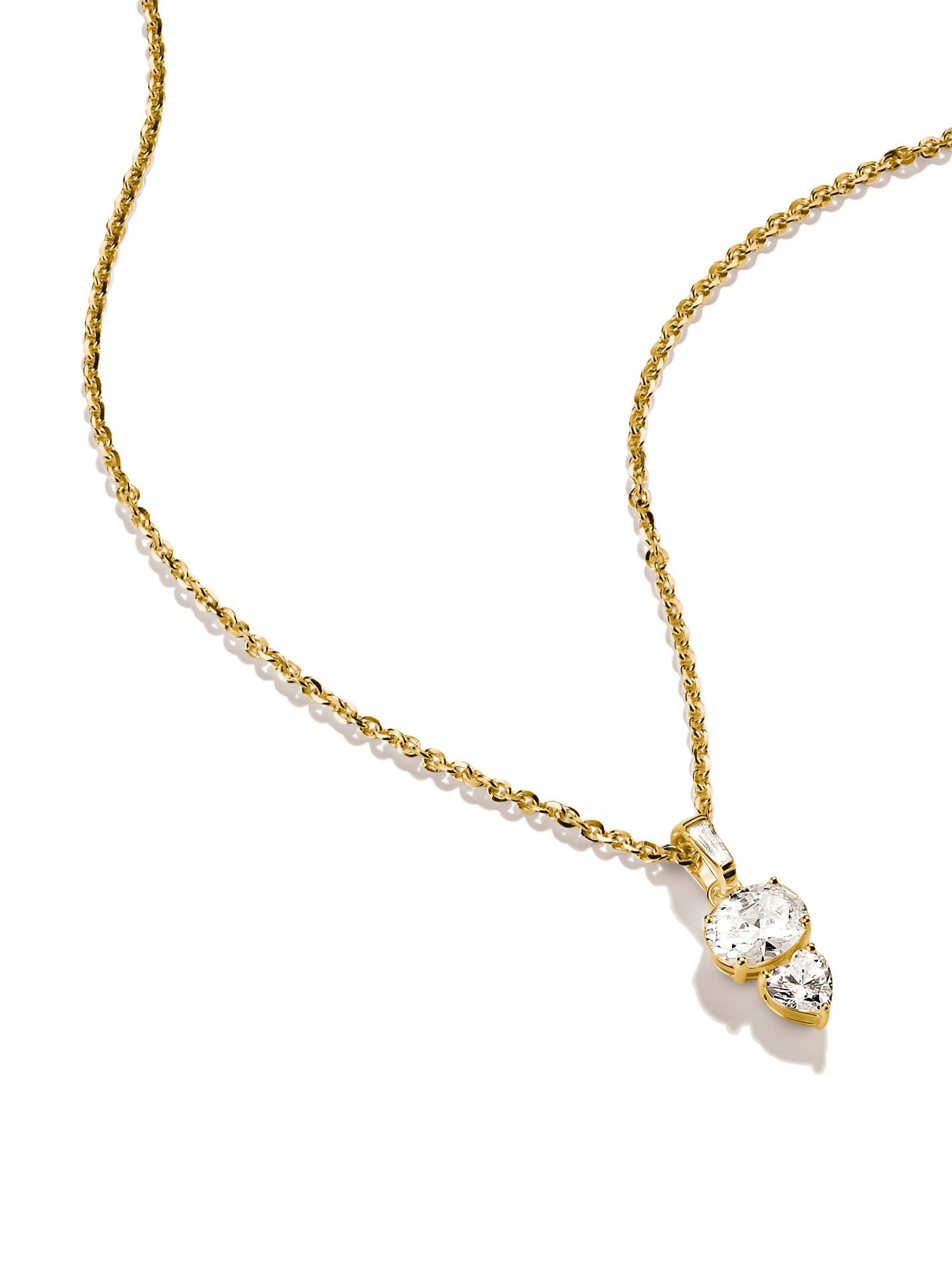 Thomas Sabo gold-plated zirconia necklace, UK version