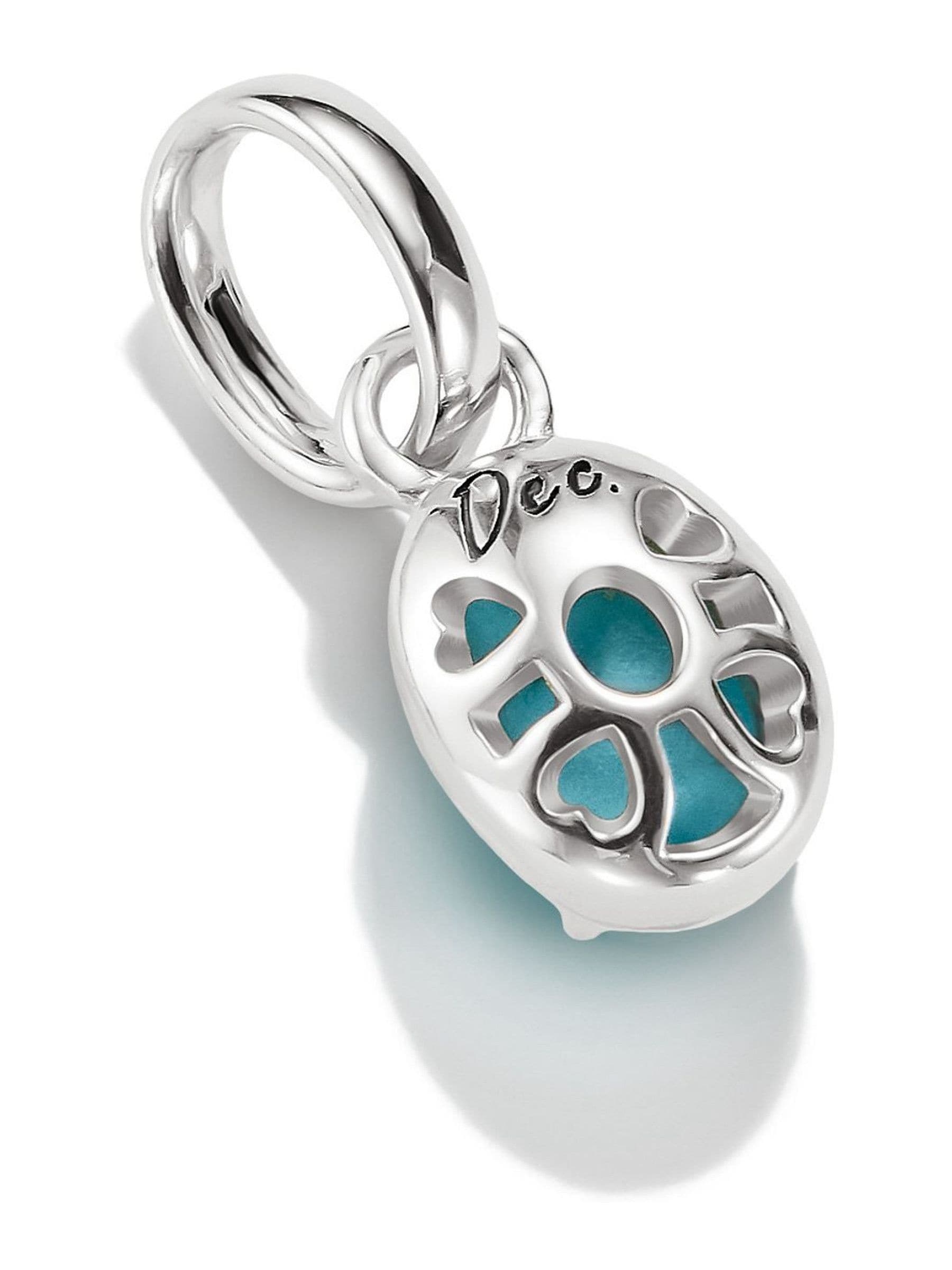 Thomas Sabo December birthstone charm imitation turquoise, imported from the UK