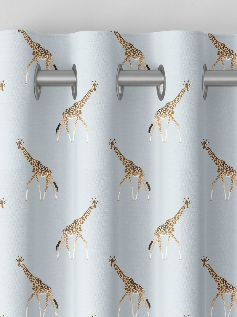 Sophie Allport duck egg giraffe curtains, UK version