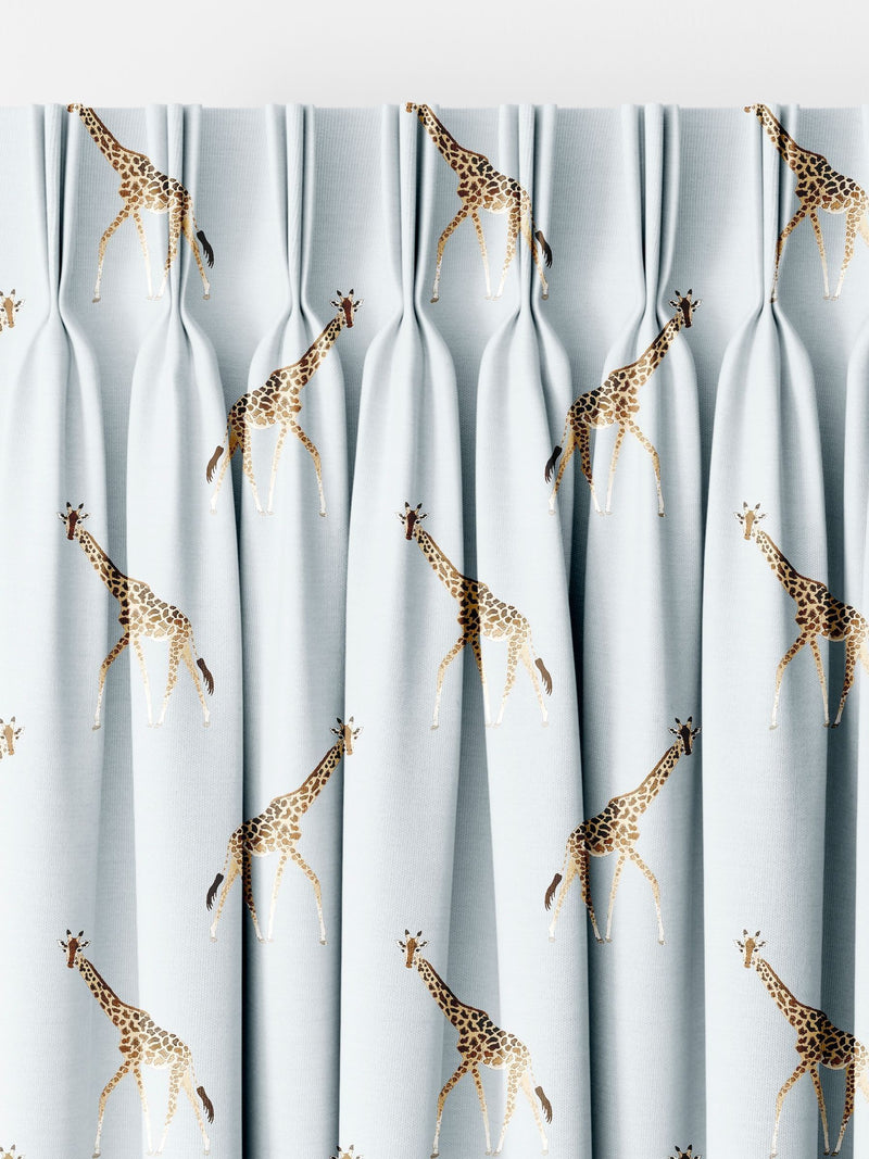 Sophie Allport duck egg giraffe curtains, UK version