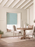 Sophie Allport roman blinds blue stripe watercolour dragonfly (British brand)