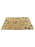 Artsy Mats Brown Mushrooms doormat 60x40cm - British product