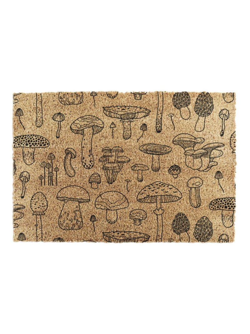 Artsy Mats Brown Mushrooms doormat 60x40cm - British product