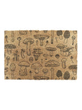 Artsy Mats Brown Mushrooms doormat 60x40cm - British product