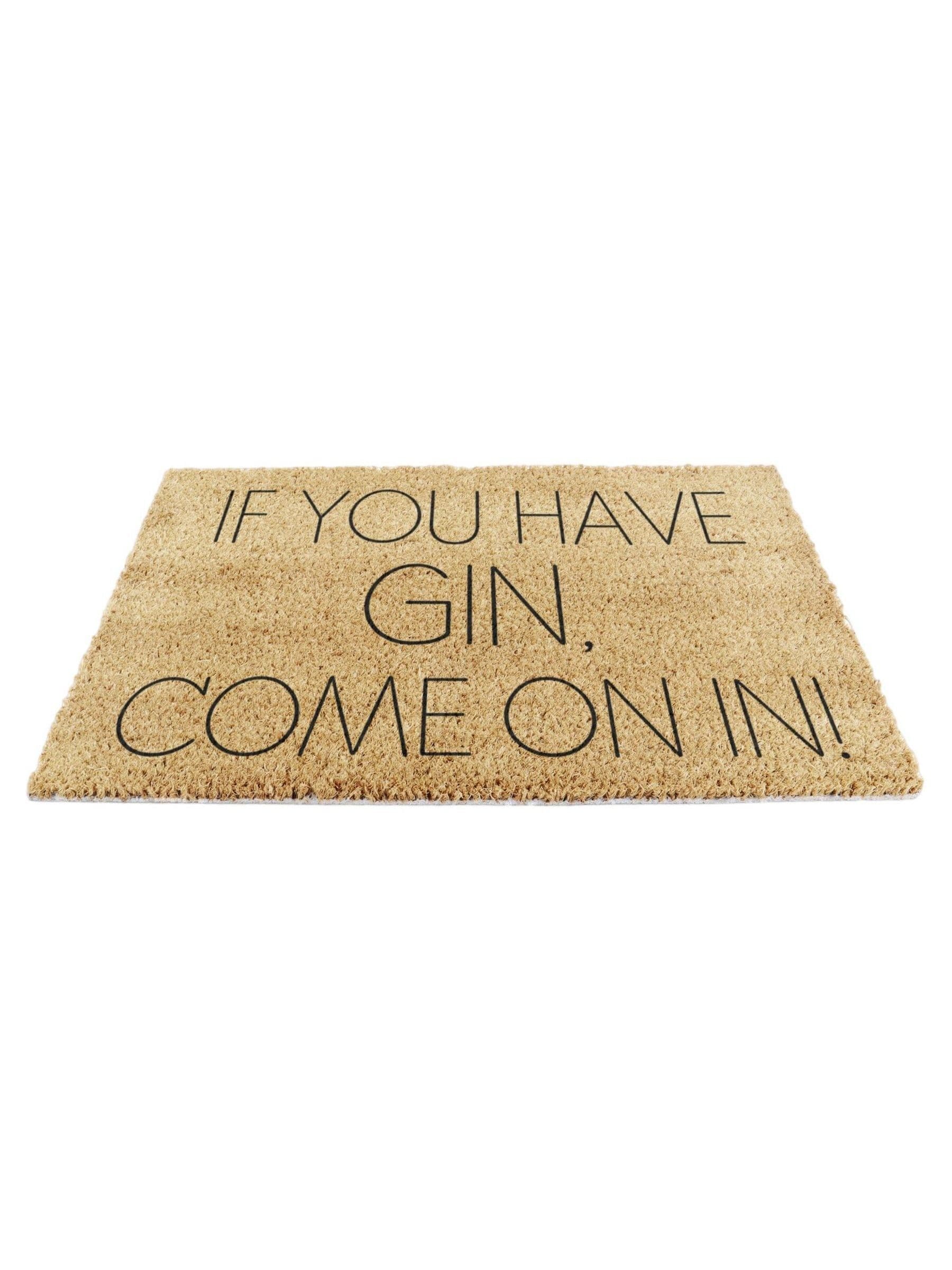 Artsy Mats coir gin doormat 60x40cm (British brand)