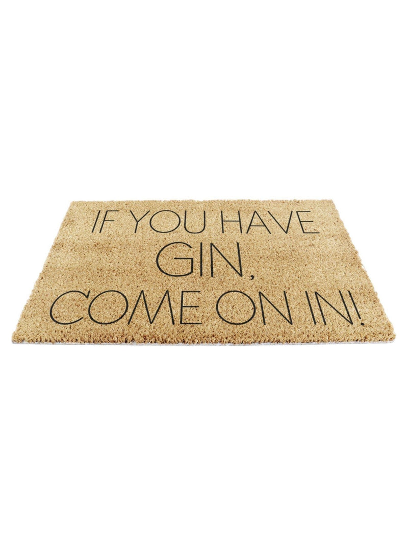 Artsy Mats coir gin doormat 60x40cm (British brand)