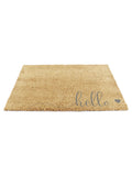 Artsy Mats doormat grey Hello Scribble Heart 60x40cm - British product