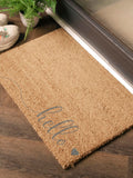 Artsy Mats doormat grey Hello Scribble Heart 60x40cm - British product