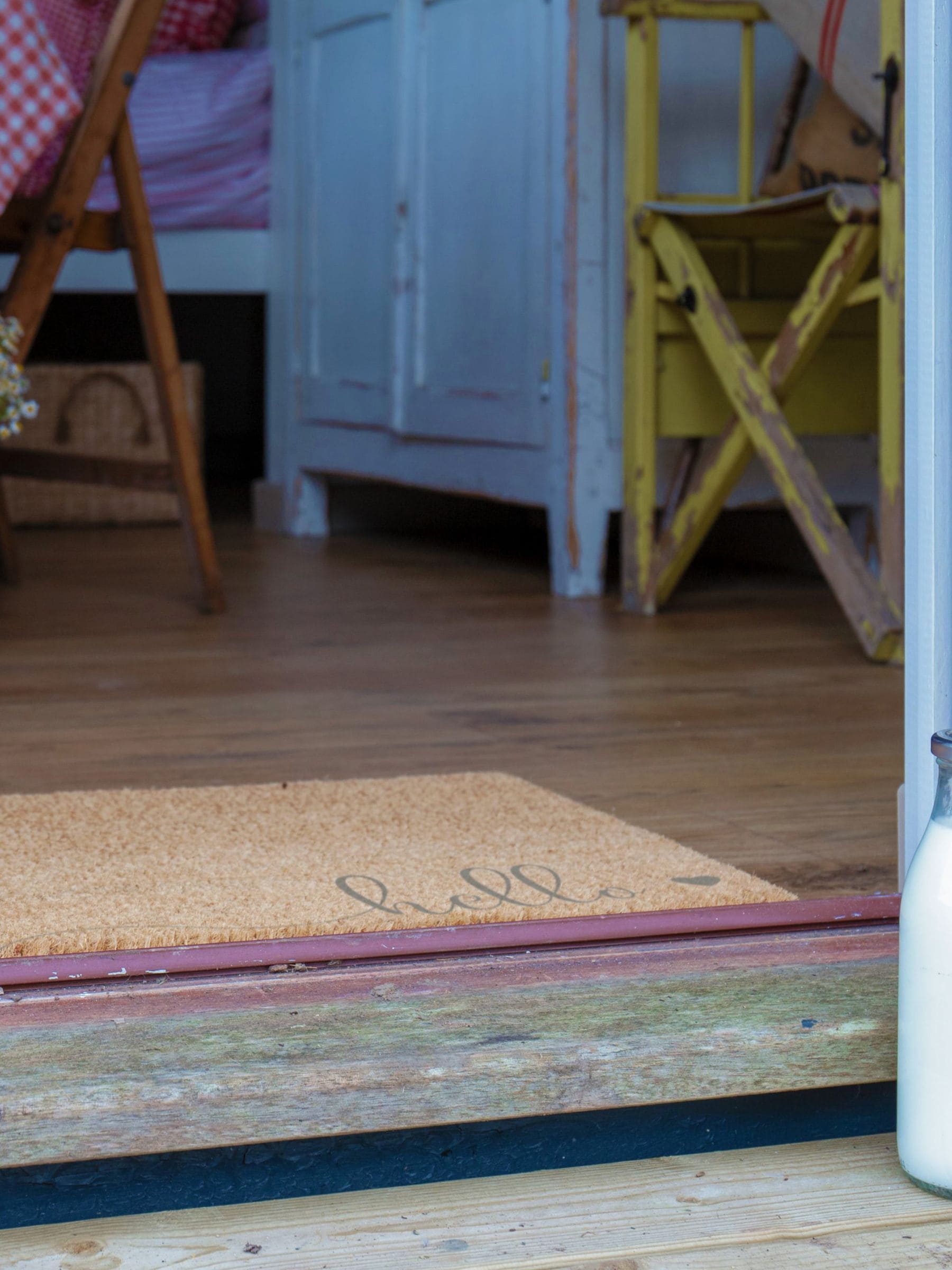 Artsy Mats doormat grey Hello Scribble Heart 60x40cm - British product