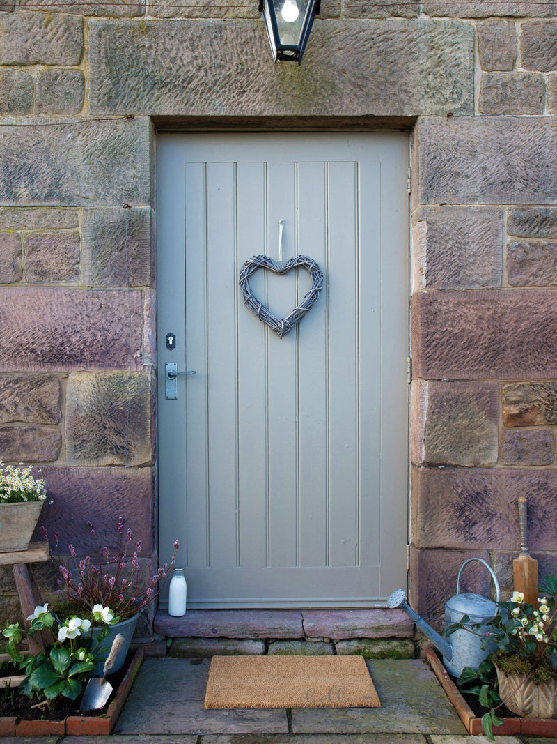 Artsy Mats doormat grey Hello Scribble Heart 60x40cm - British product