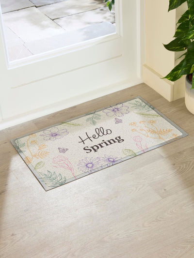 Next Artsy Mats Hello Spring Doormat 70cm x 40cm- Buy online at McGrocer