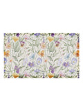 Artsy wild flowers PVC doormat - British product