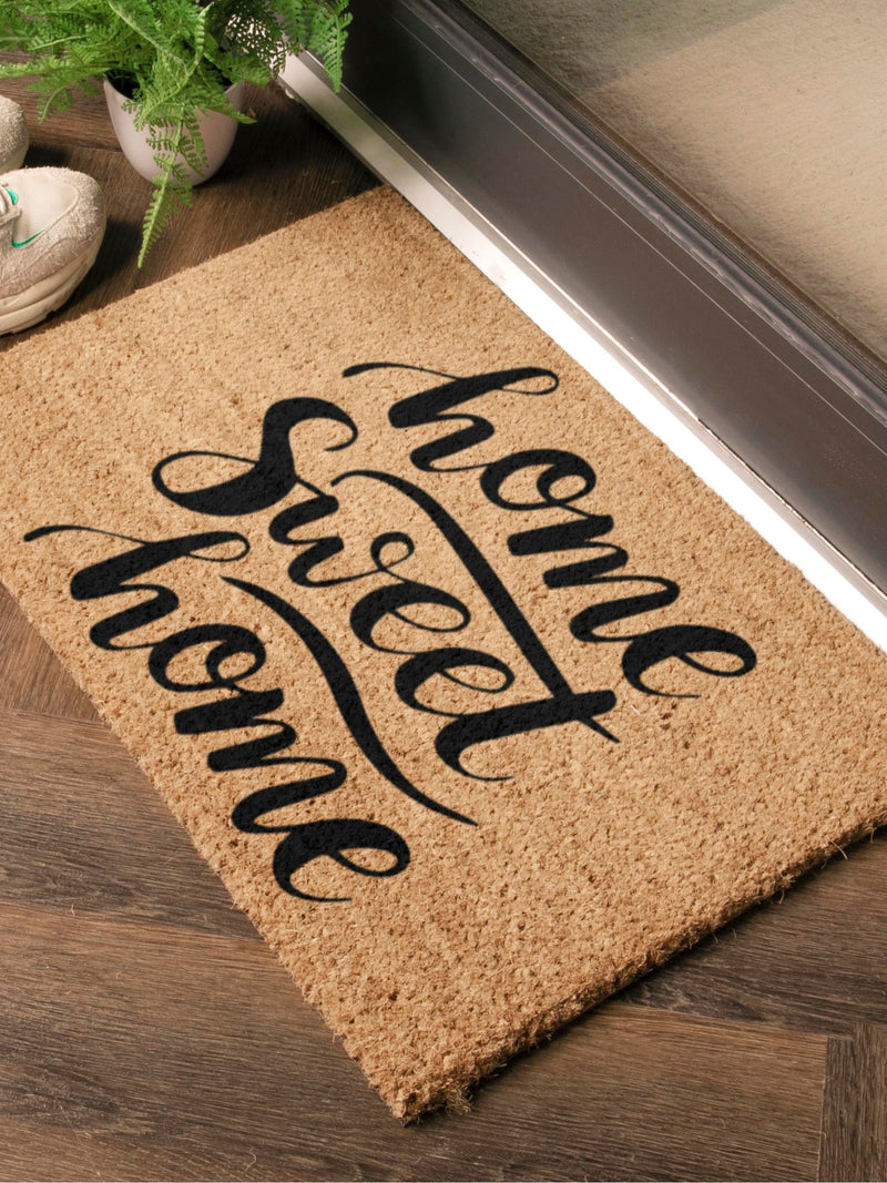 Artsy Mats natural black coir doormat 60x40cm, UK version