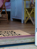 Artsy Mats natural black coir doormat 60x40cm, UK version