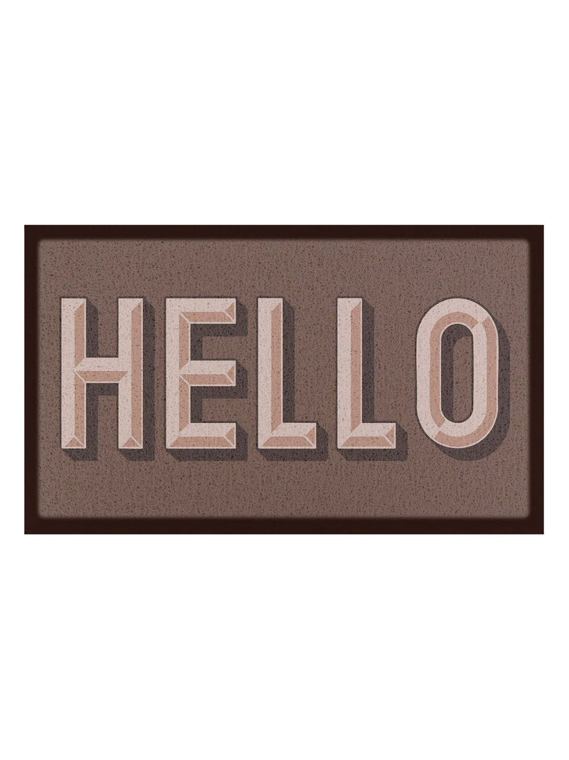 Artsy Mats doormat Brown Hello Chocolate 70x40cm, UK version
