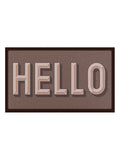 Artsy Mats doormat Brown Hello Chocolate 70x40cm, UK version
