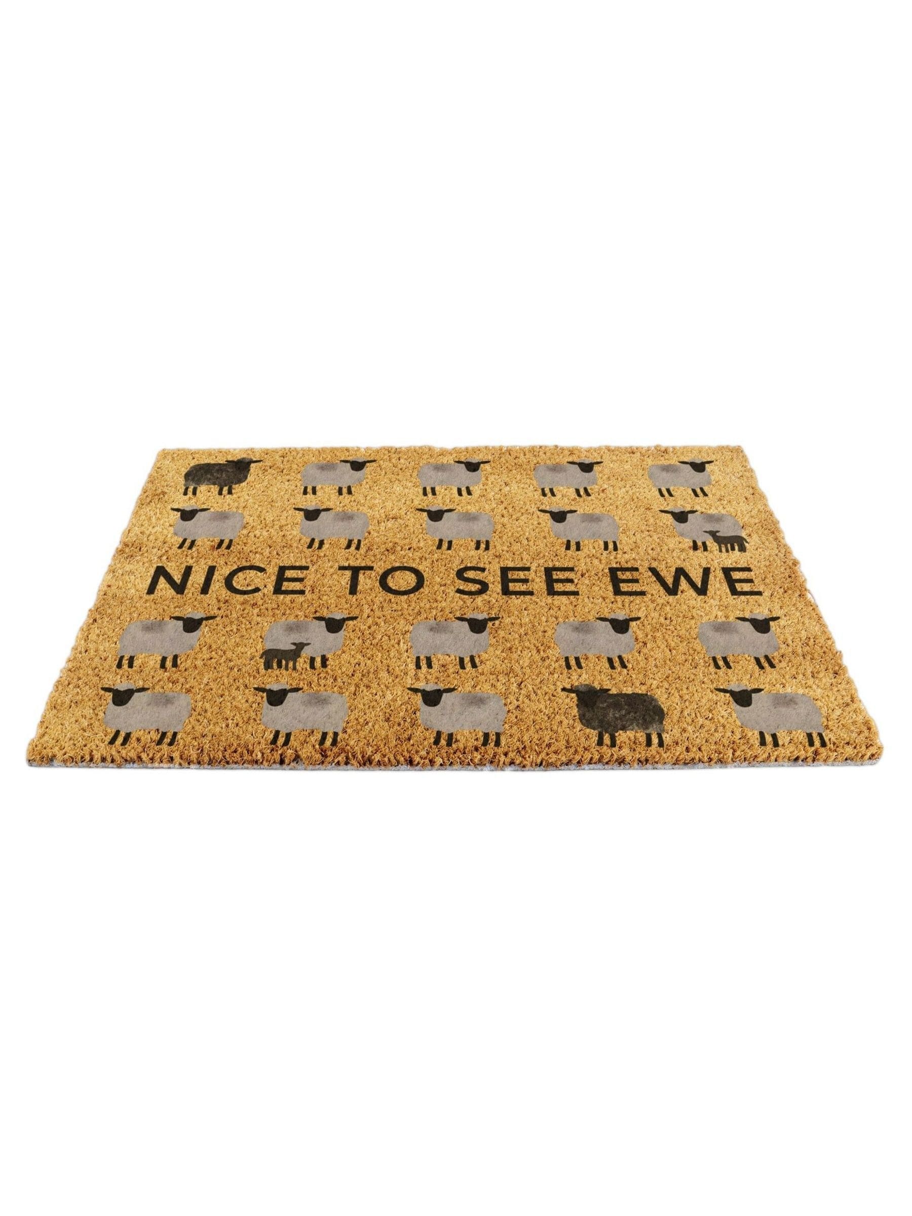 Artsy Mats brown sheep coir doormat 60x40cm - British product
