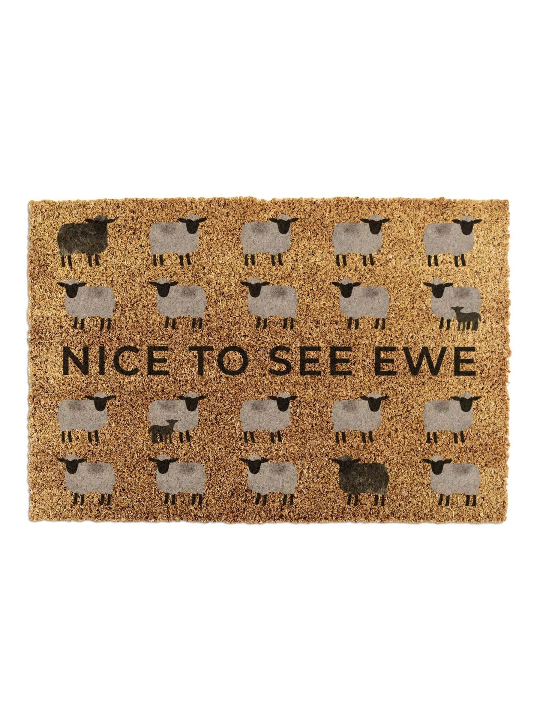 Artsy Mats brown sheep coir doormat 60x40cm - British product