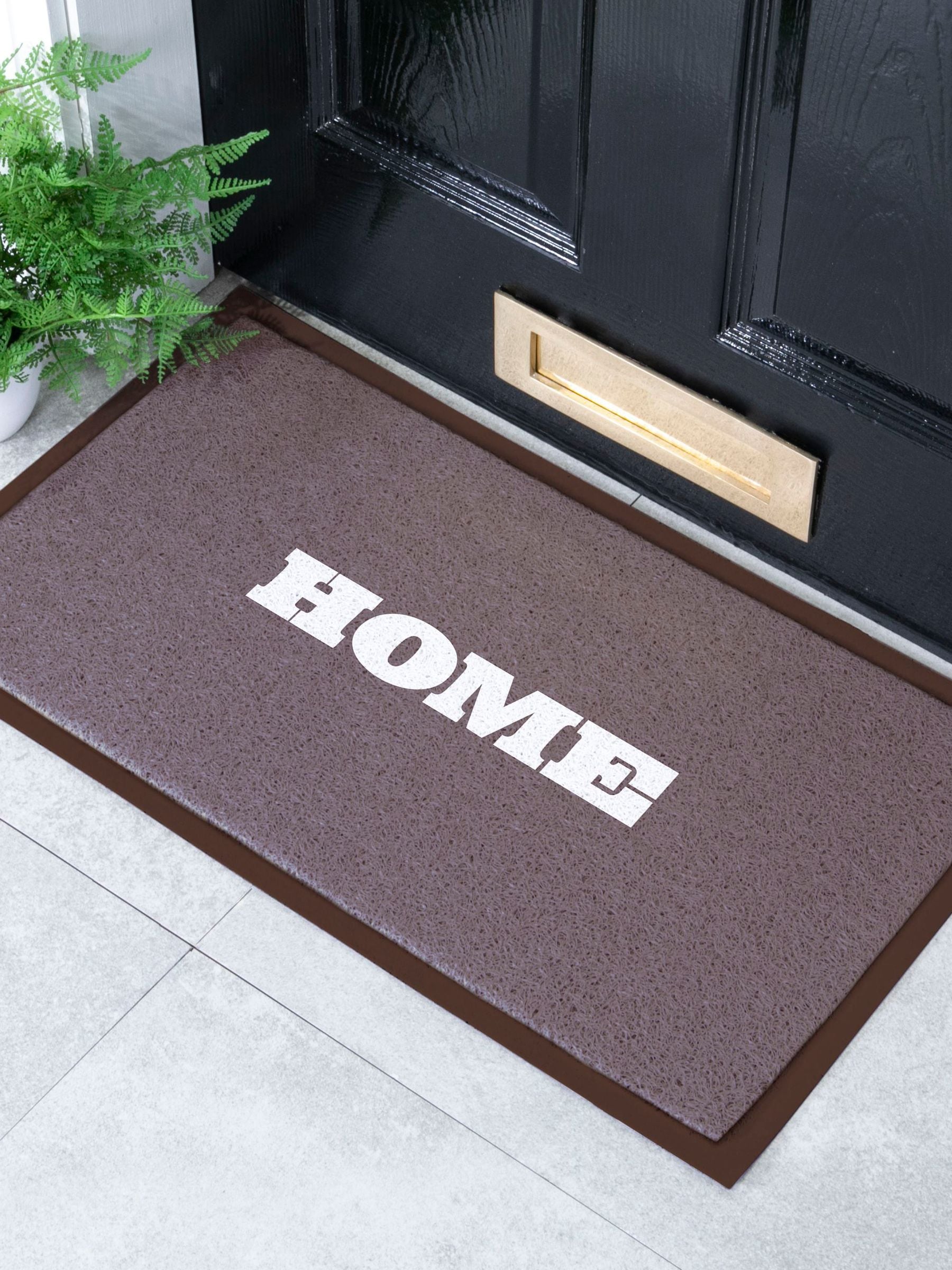 Artsy Mats brown home chocolate doormat 70x40cm (British brand)