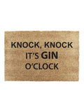 Artsy Mats black Gin O'Clock doormat 60x40cm, UK version