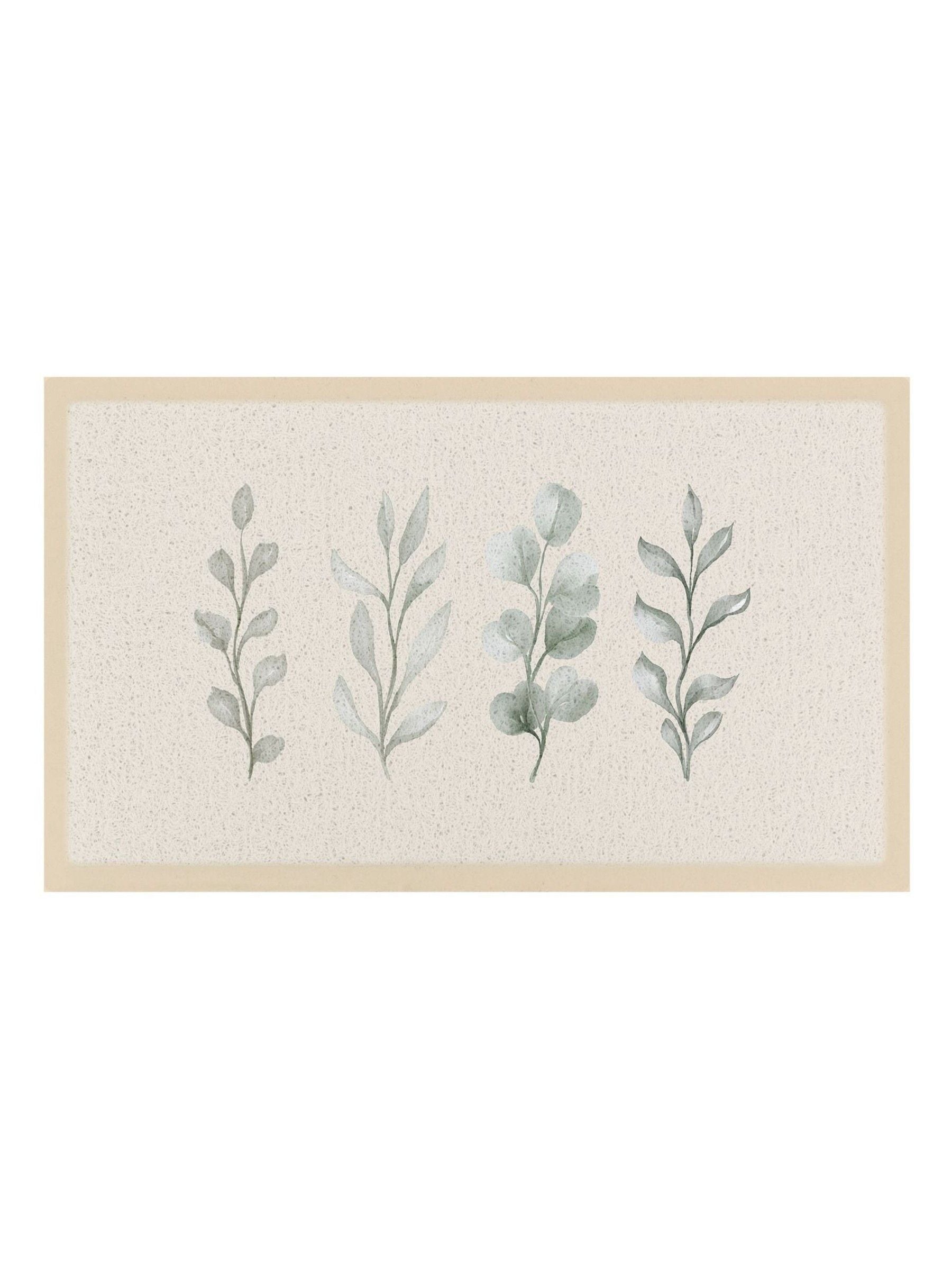 Artsy Mats doormat Multi Neutral Leaves 70x40cm, UK version