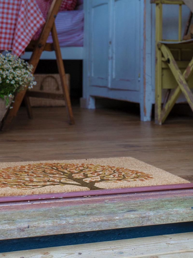 Artsy Mats Autumnal Tree of Life doormat 60x40cm - British product