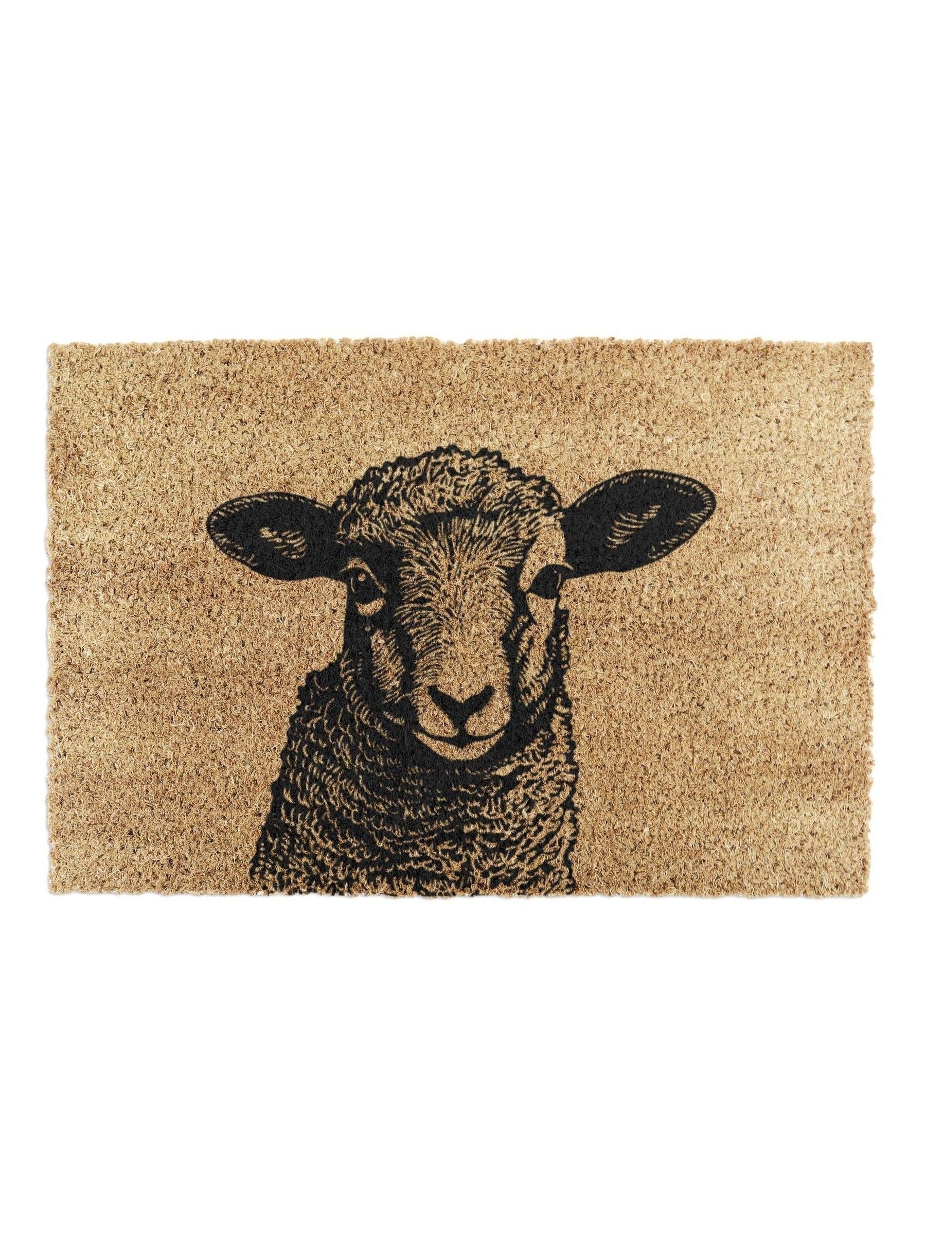 Artsy Mats brown lamb doormat 60x40cm, imported from the UK
