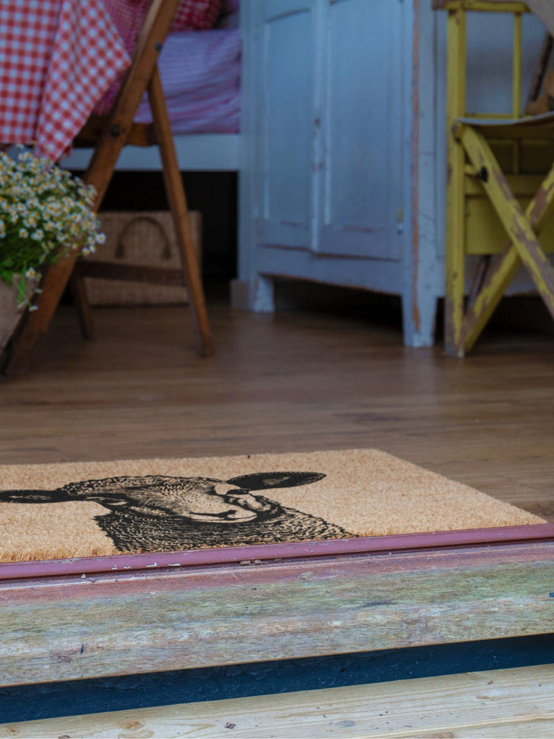 Artsy Mats brown lamb doormat 60x40cm, imported from the UK
