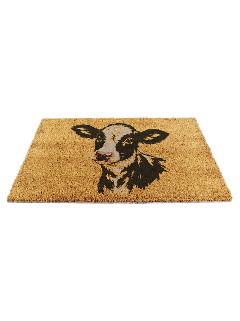 Artsy Mats Brown Dairy Calf doormat 60x40cm, UK version